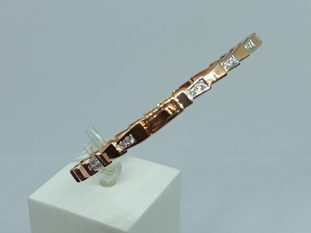 БРАСЛЕТ ЖЕСТКИЙ с камнями (Au 585)