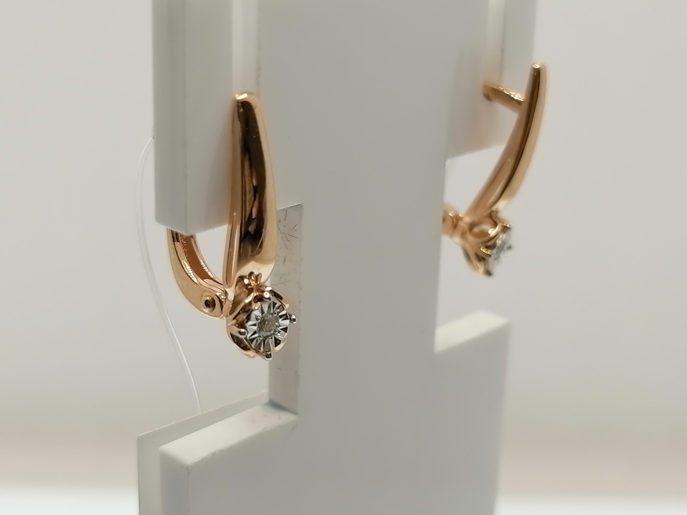 СЕРЬГИ БРИЛЛИАНТ (Au 585)