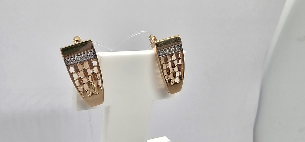 СЕРЬГИ С КАМНЯМИ (Au 585)