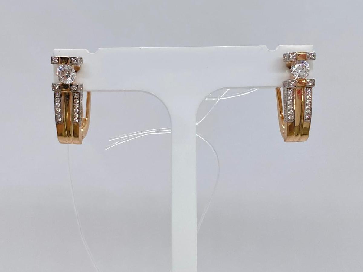 СЕРЬГИ С КАМНЯМИ (Au 585)