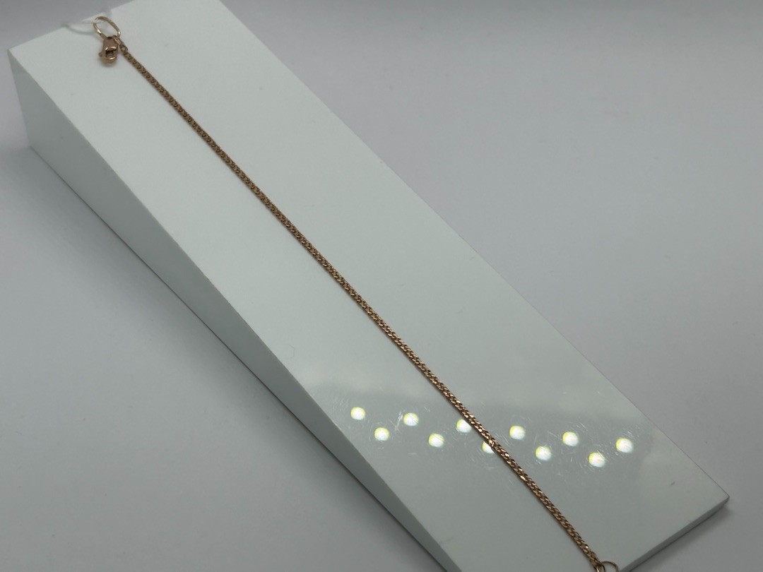 БРАСЛЕТ ПОЛНОВЕСНЫЙ Ромб двойной Au 375