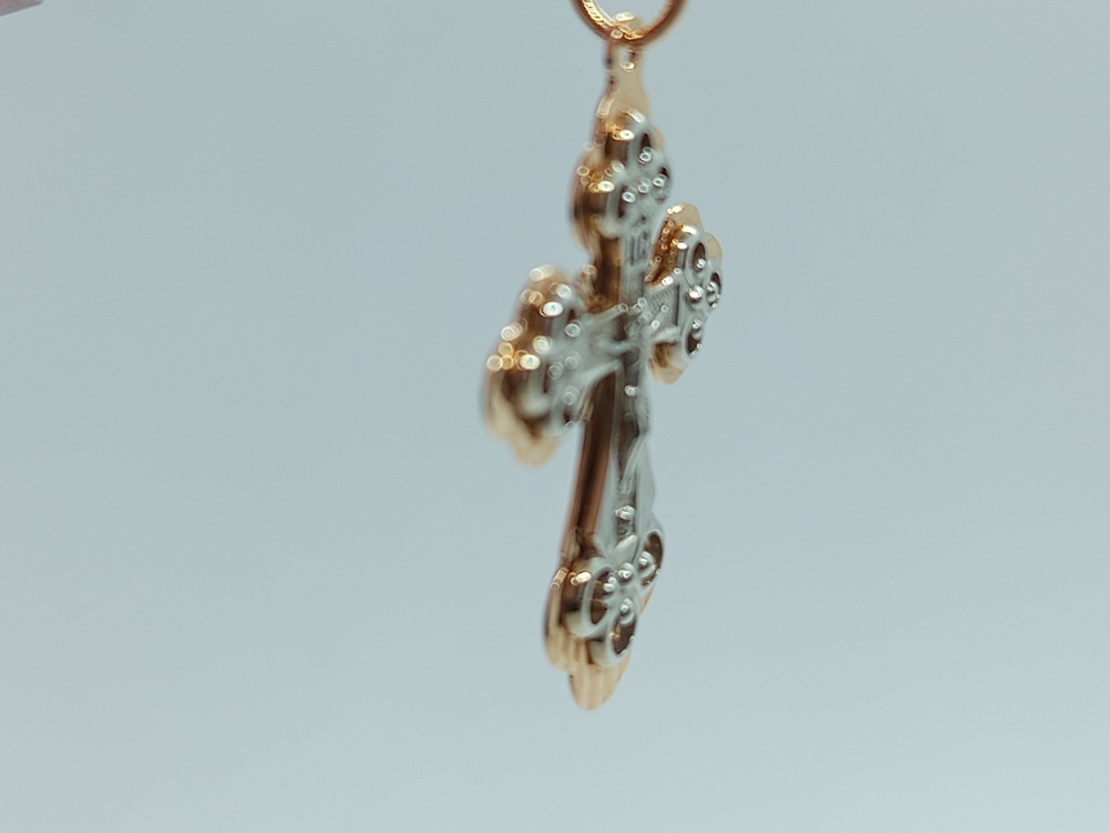 ПОДВЕСКА КРЕСТ без камня (Au 585)