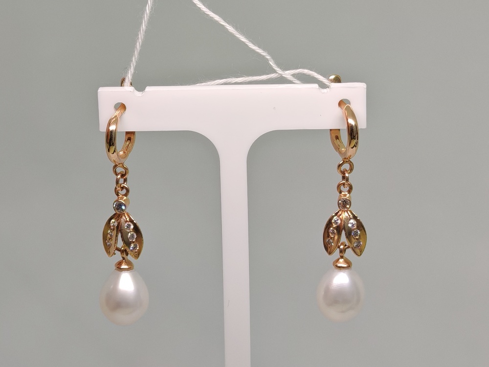 СКМИ585 СЕРЬГИ С КАМНЯМИ (Au 585)