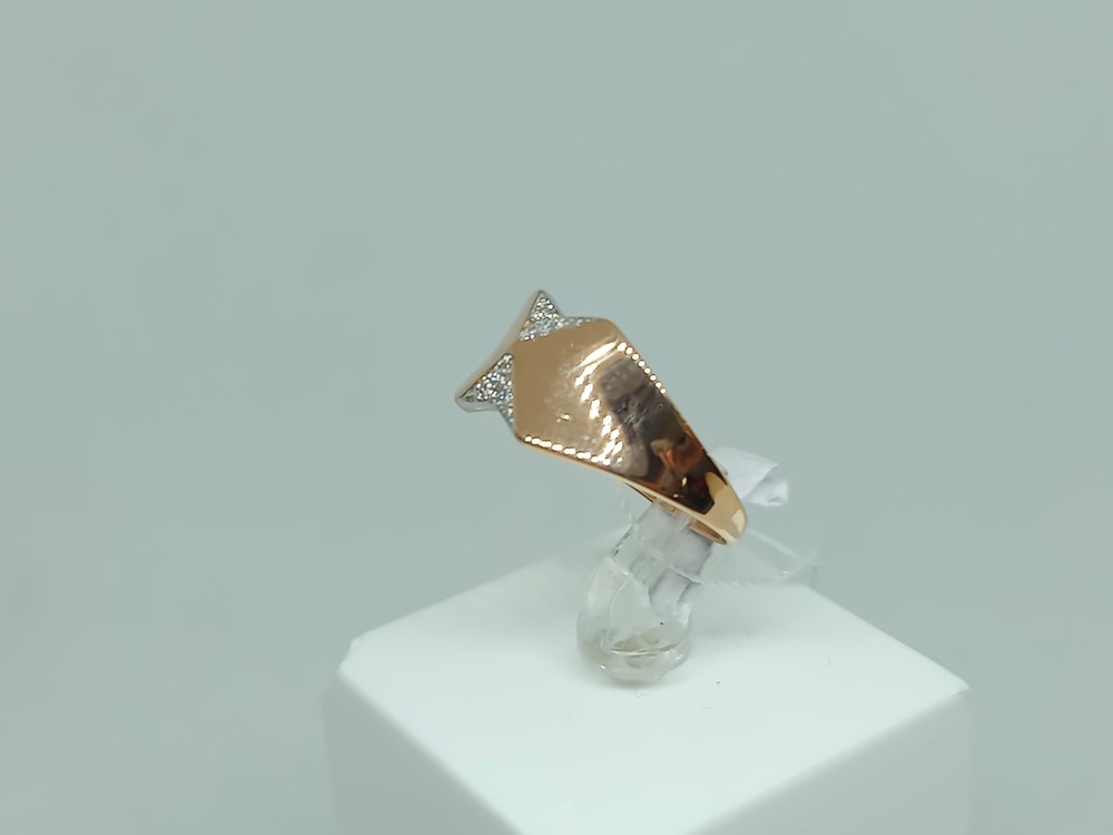 КОЛЬЦО С КАМНЯМИ (Au 585)