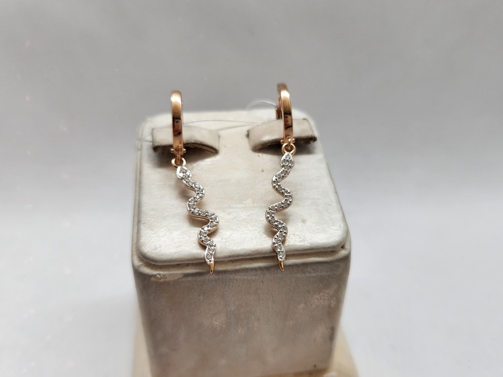 СЕРЬГИ С КАМНЯМИ (Au 585)