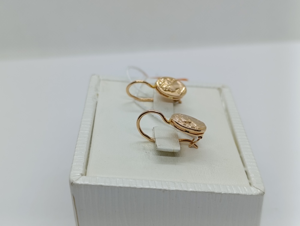 СБКМ583 СЕРЬГИ БЕЗ КАМНЯ (Au 583)