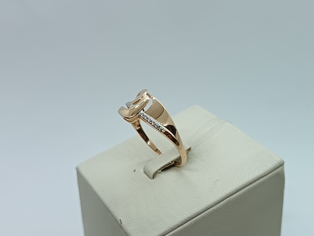 КОЛЬЦО С КАМНЯМИ (Au 585)