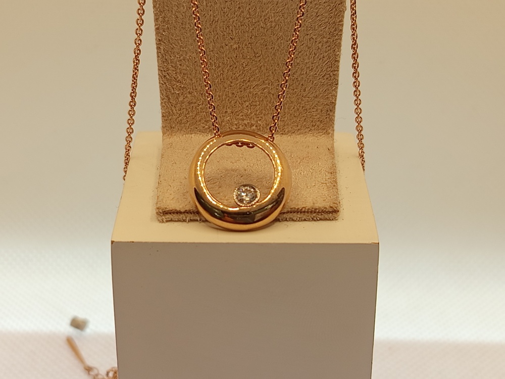 872305 КОЛЬЕ С КАМНЕМ (Au 585)