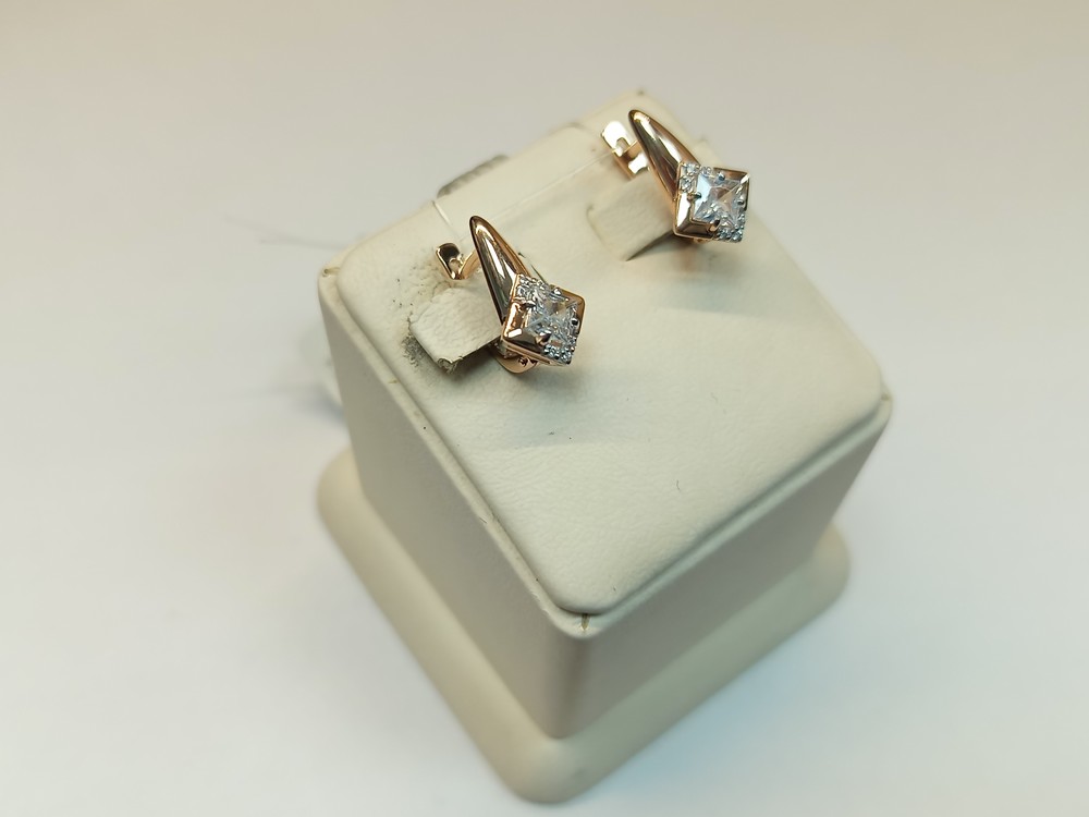 СЕРЬГИ С КАМНЯМИ (Au 585)