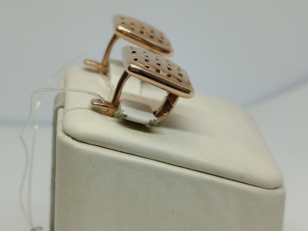 СЕРЬГИ БЕЗ КАМНЯ (Au 585)