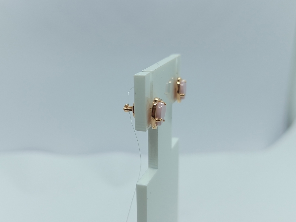 СЕРЬГИ ПУСЕТЫ с камнем (Au 585)