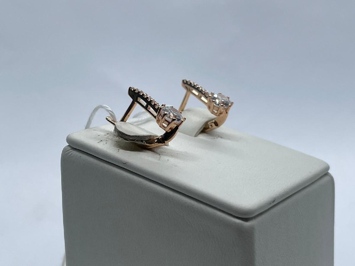 СКМИ585 СЕРЬГИ С КАМНЯМИ (Au 585)