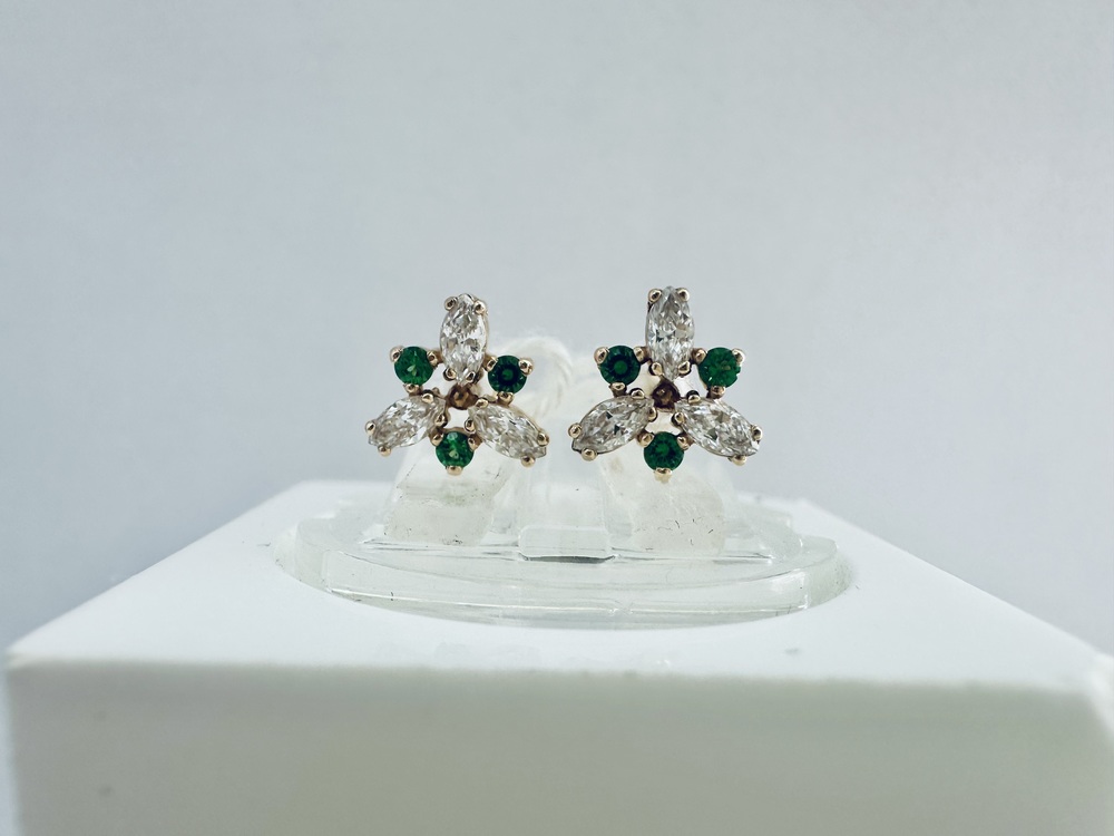 СЕРЬГИ С КАМНЯМИ (Au 585)