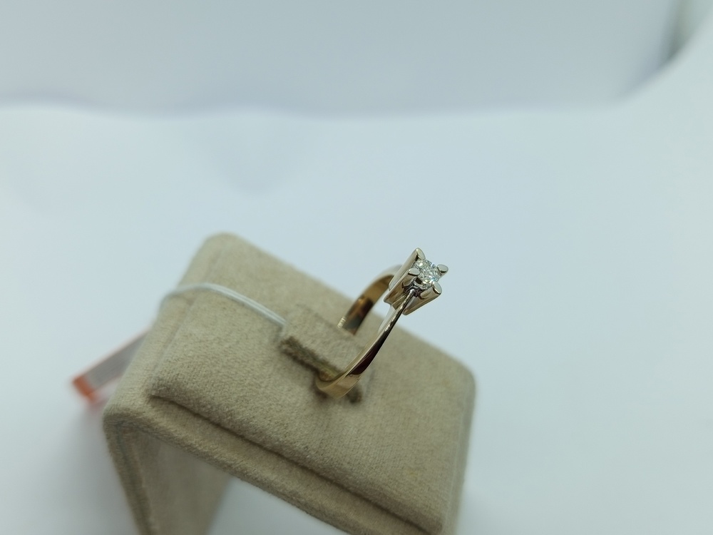 КОЛЬЦО БРИЛЛИАНТ Au 750