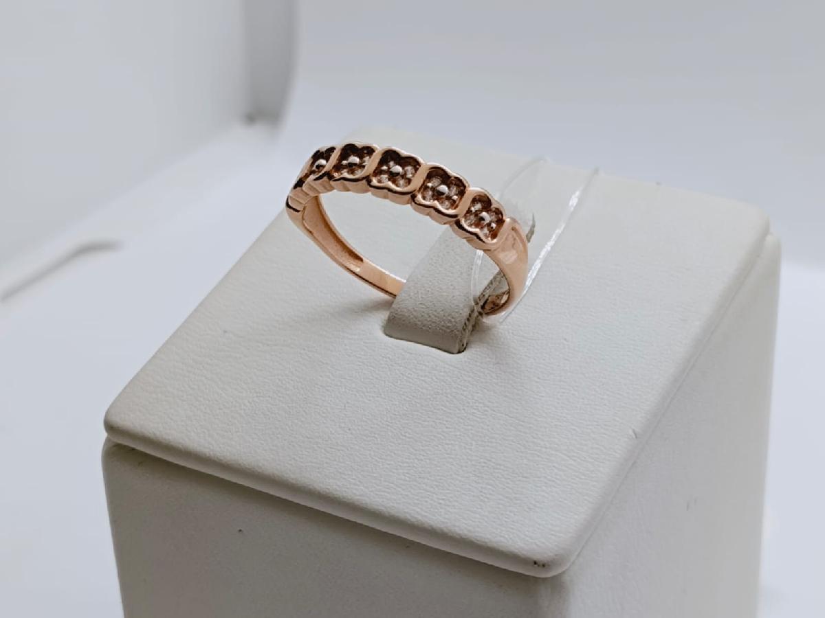 КОЛЬЦО С КАМНЯМИ (Au 585)