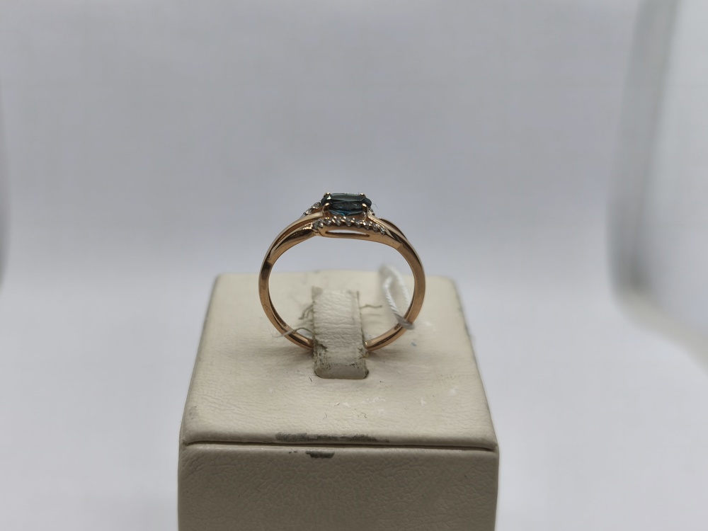 КОЛЬЦО С КАМНЯМИ (Au 585)