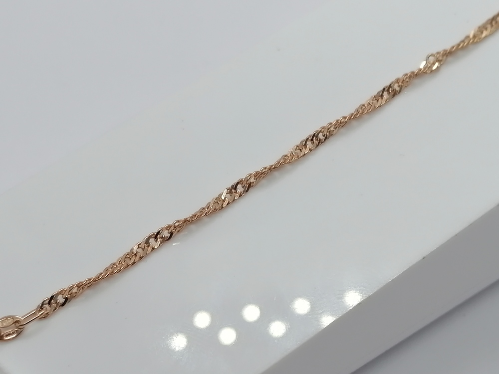 БРАСЛЕТ ПУСТОТЕЛЫЙ Сингапур Au 585