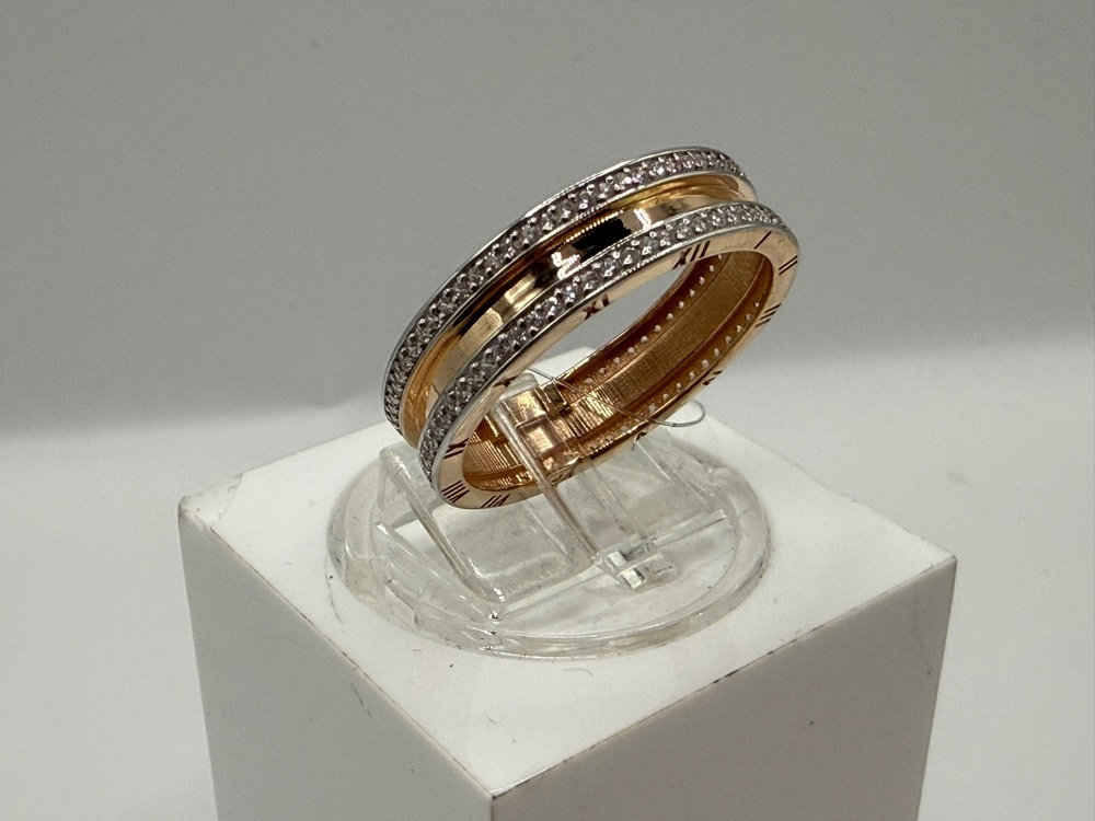 КОЛЬЦО С КАМНЯМИ (Au 585)