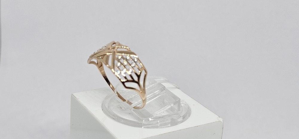 КОЛЬЦО С КАМНЯМИ (Au 585)