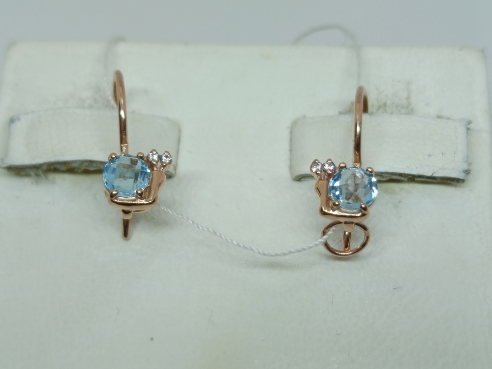 СЕРЬГИ С КАМНЯМИ (Au 585)