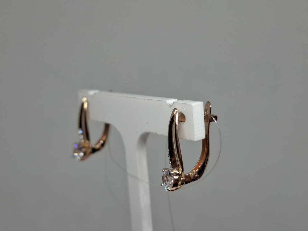 СЕРЬГИ С КАМНЯМИ (Au 585)