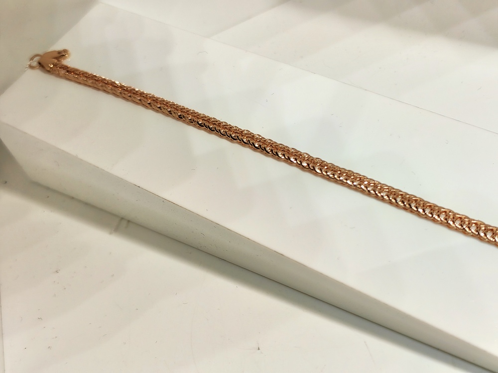 БРАСЛЕТ ПУСТОТЕЛЫЙ Ромб (Au 585)