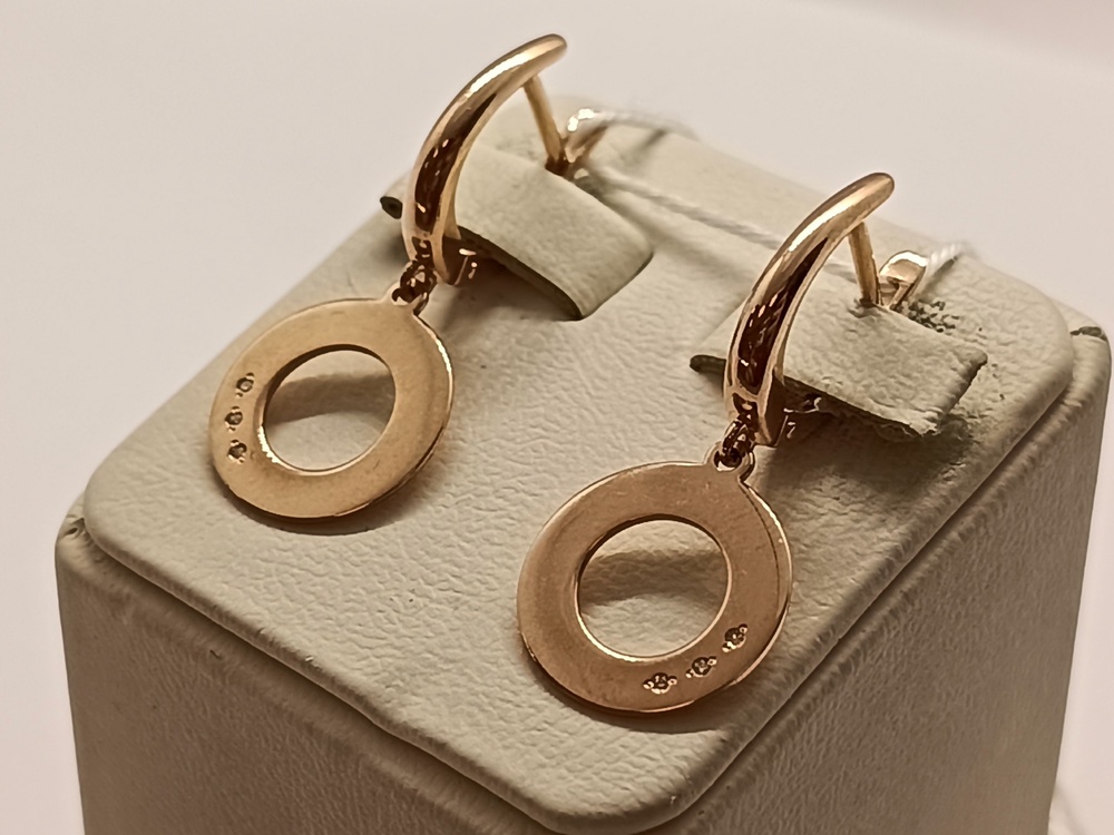 СКМИ585 СЕРЬГИ С КАМНЯМИ (Au 585)