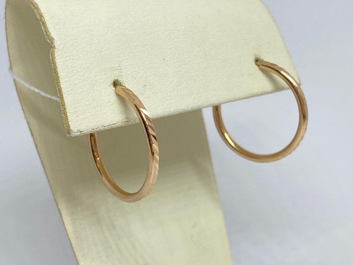 А 021004 СЕРЬГИ КОНГО (Au 585)