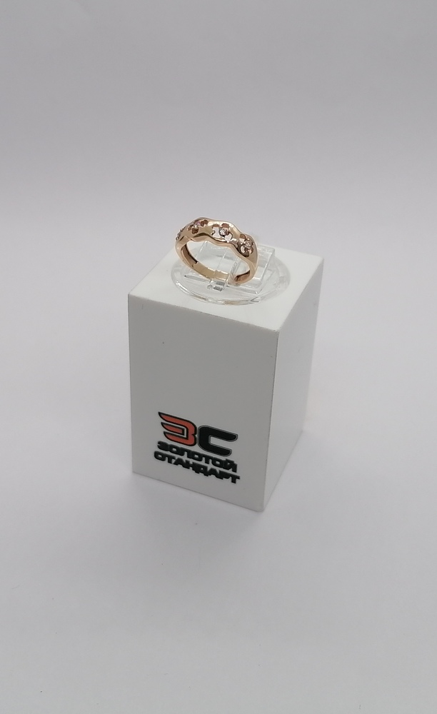КОЛКМИ585 КОЛЬЦО С КАМНЯМИ (Au 585)
