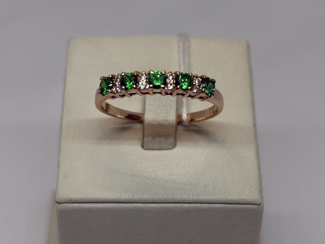 КОЛЬЦО С КАМНЯМИ (Au 585)