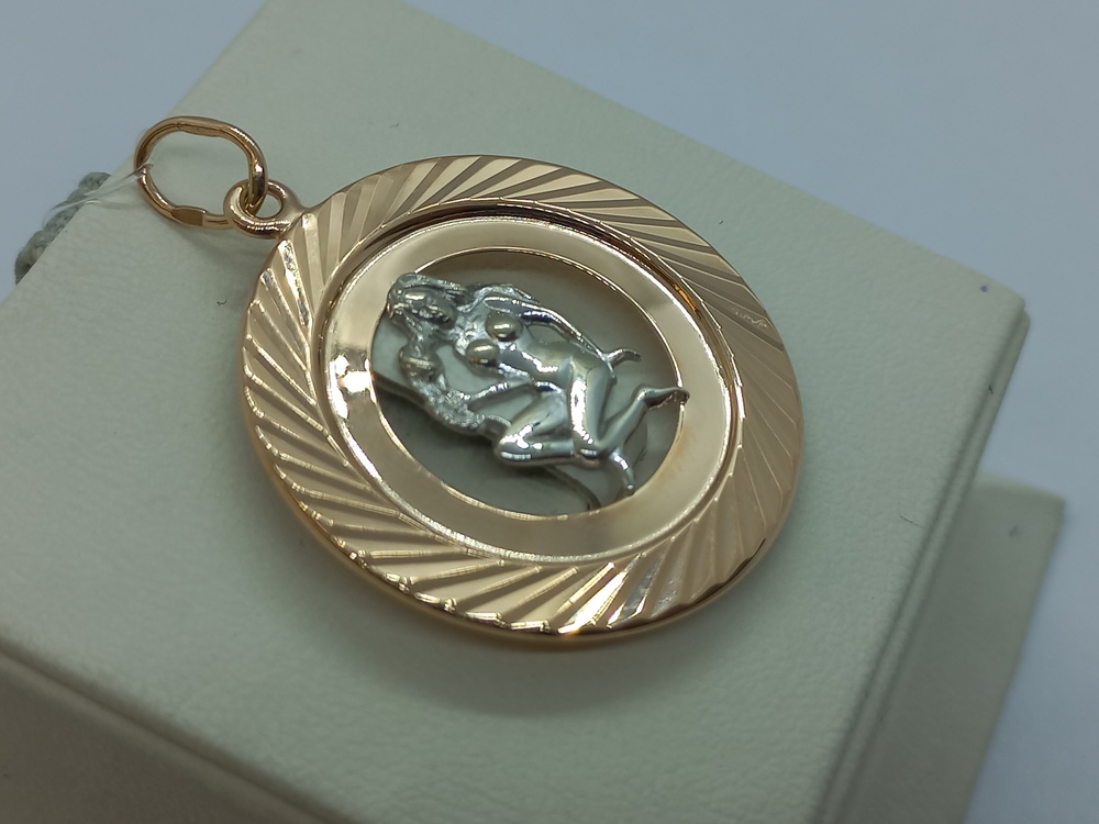 5654А/дева ПОДВЕСКА ЗНАК ЗОДИАКА ДЕВА (Au 585)