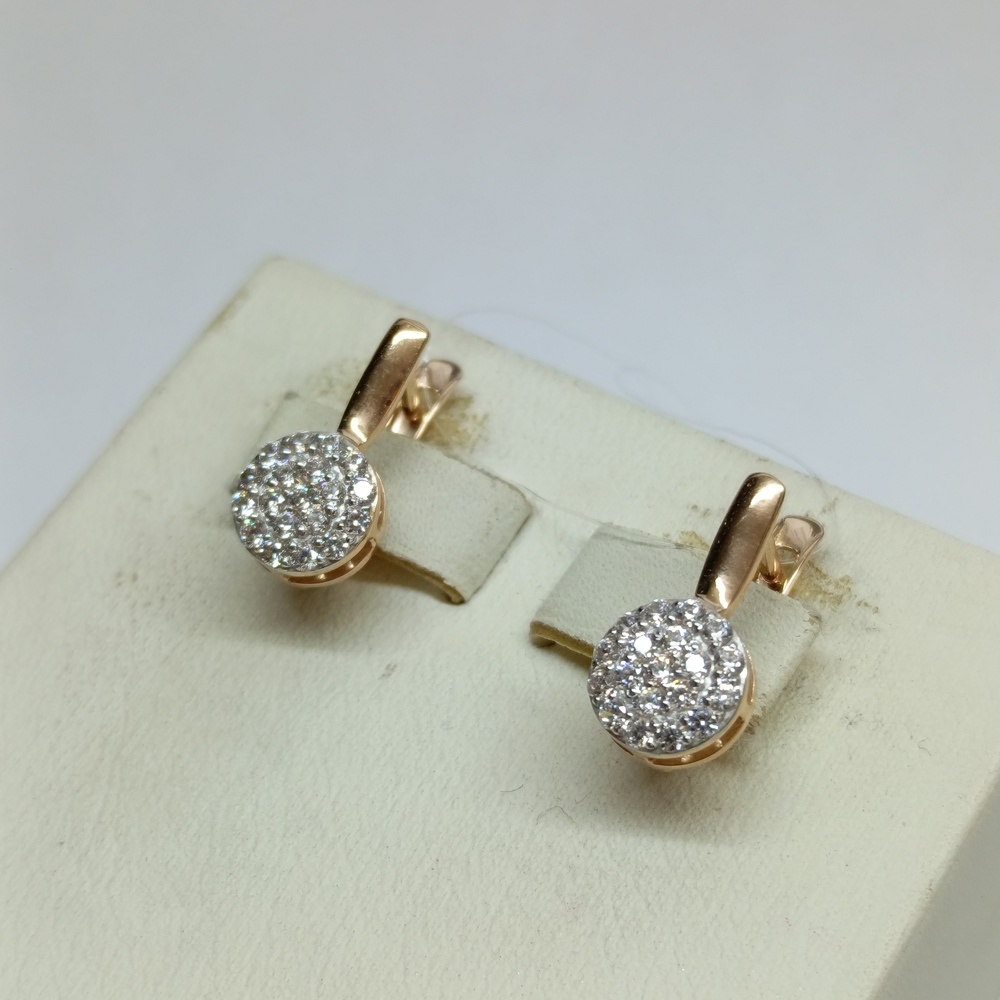 СЕРЬГИ С КАМНЯМИ (Au 585)