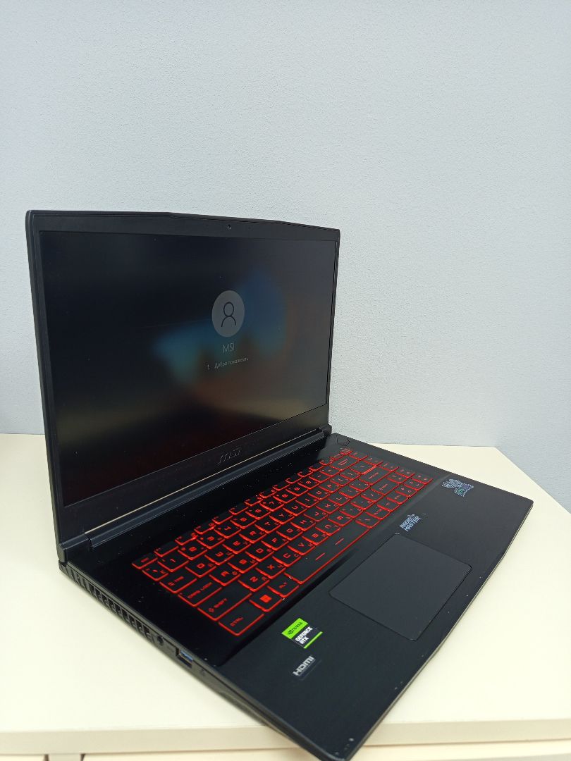 Ноутбук MSI; Core I5-12450H, GeForce RTX 3050, 16 Гб, 240 Гб, Нет