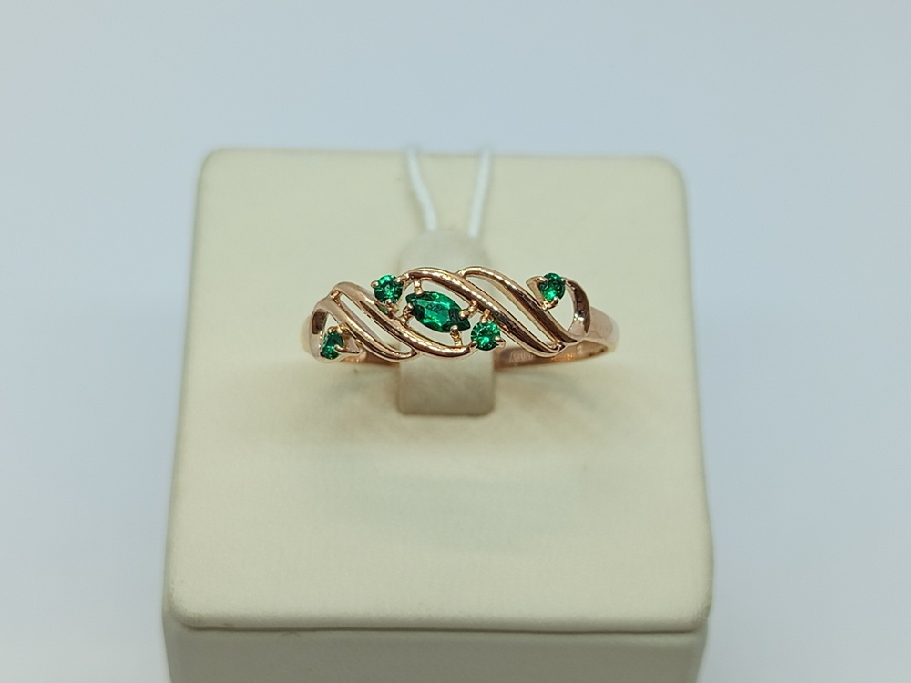 КОЛКМИ585 КОЛЬЦО С КАМНЯМИ (Au 585)