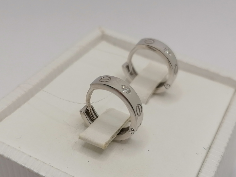 СЕРЬГИ С КАМНЕМ (Au 585)