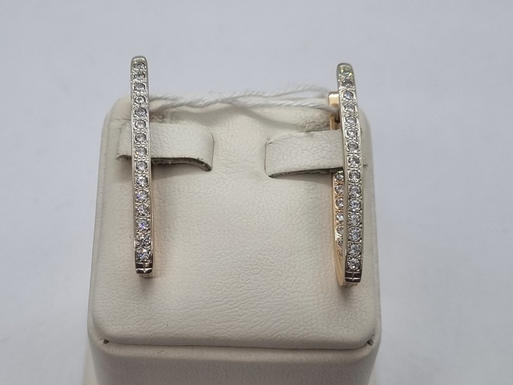 СКМИ585 СЕРЬГИ С КАМНЯМИ (Au 585)