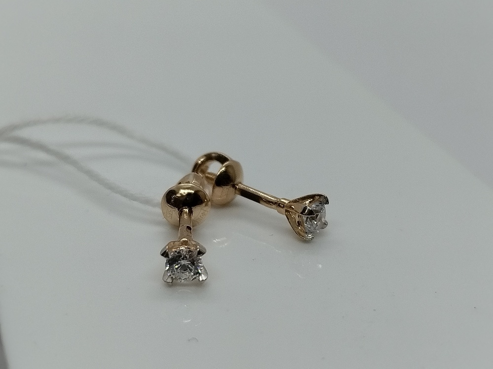 СПУС585 СЕРЬГИ ПУСЕТЫ (Au 585)