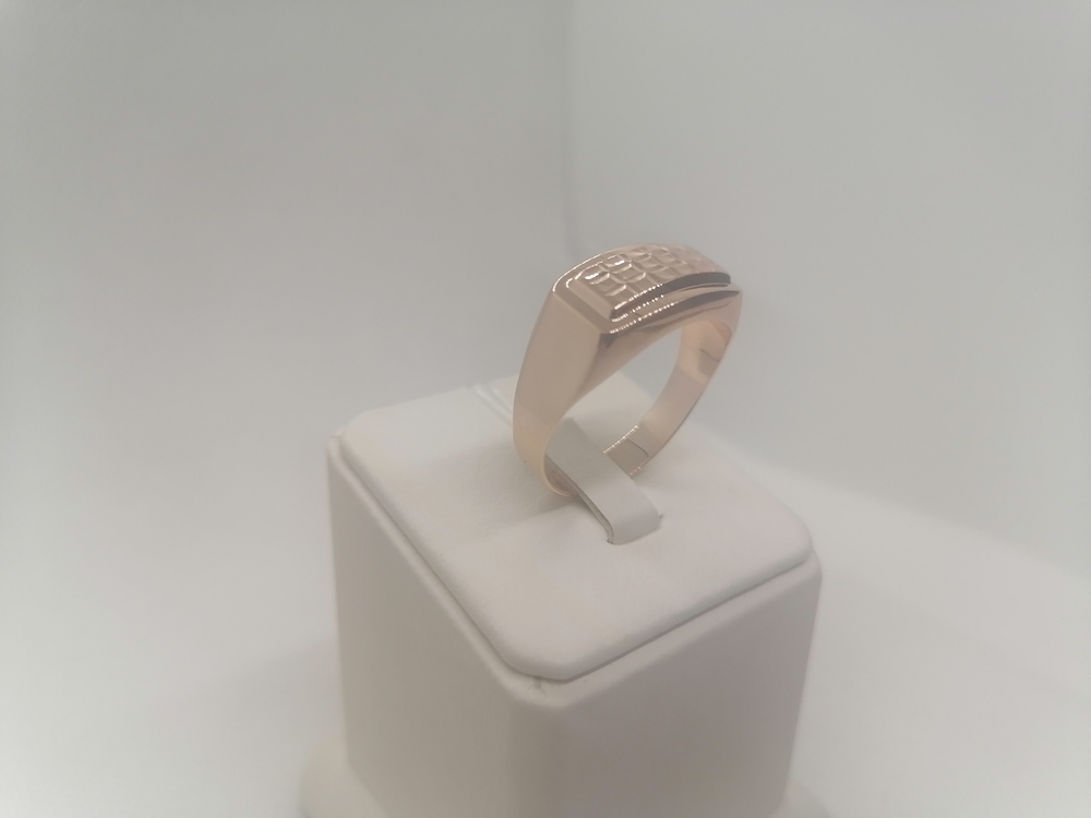 07-1585 КОЛЬЦО ПЕЧАТКА без камня (Au 585)