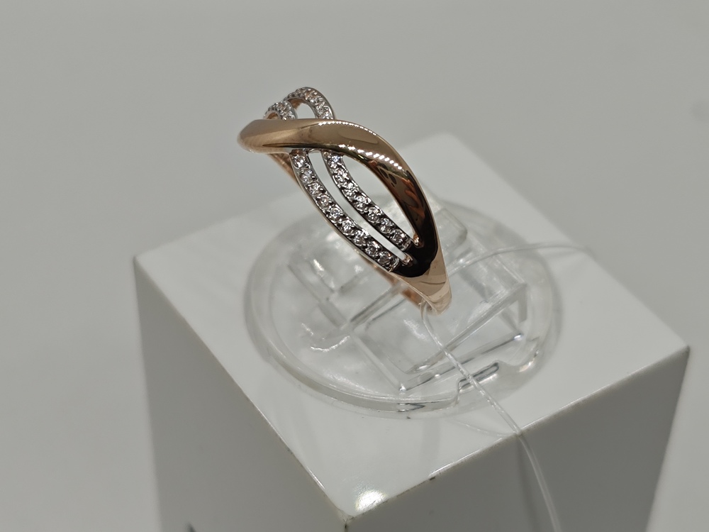 КОЛЬЦО С КАМНЯМИ (Au 585)