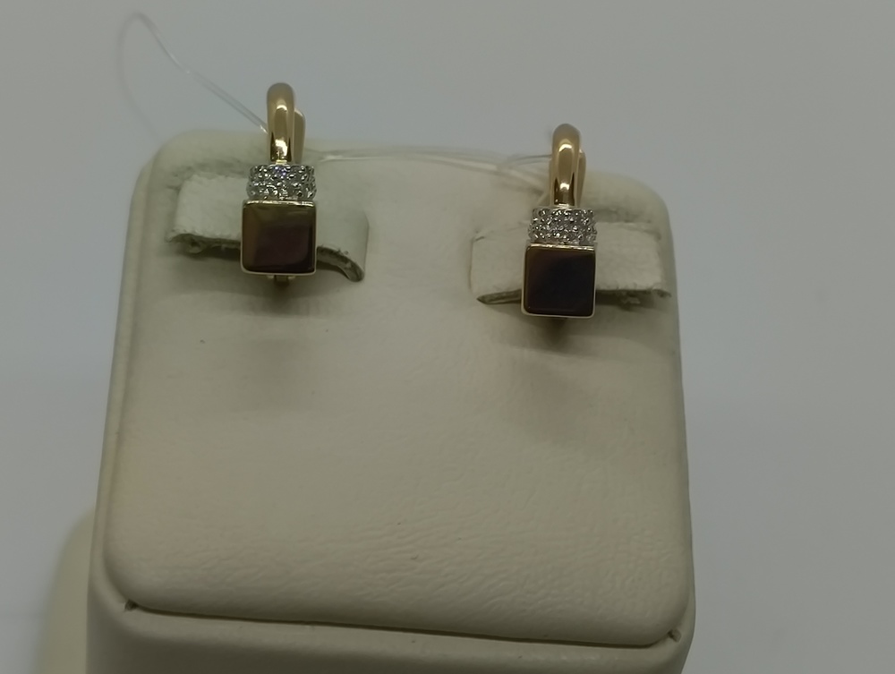 СЕРЬГИ С КАМНЯМИ (Au 585)