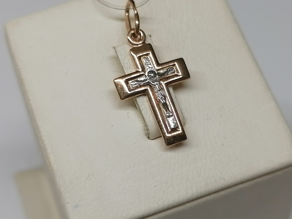 121451 ПОДВЕСКА КРЕСТ (Au 585)