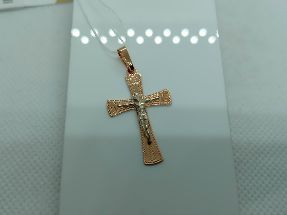 ПОДВЕСКА КРЕСТ без камня (Au 585)
