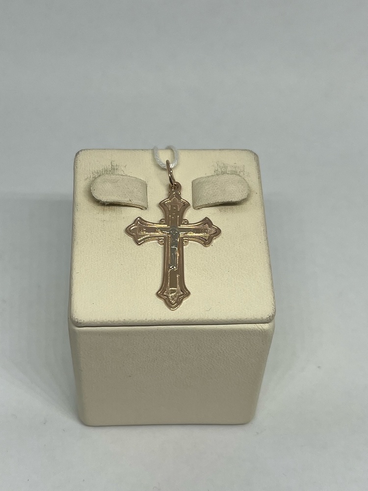 ПОДКБК585 ПОДВЕСКА КРЕСТ БЕЗ КАМНЯ (Au 585)
