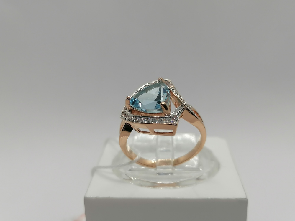 КОЛКМИ585 КОЛЬЦО С КАМНЯМИ (Au 585)