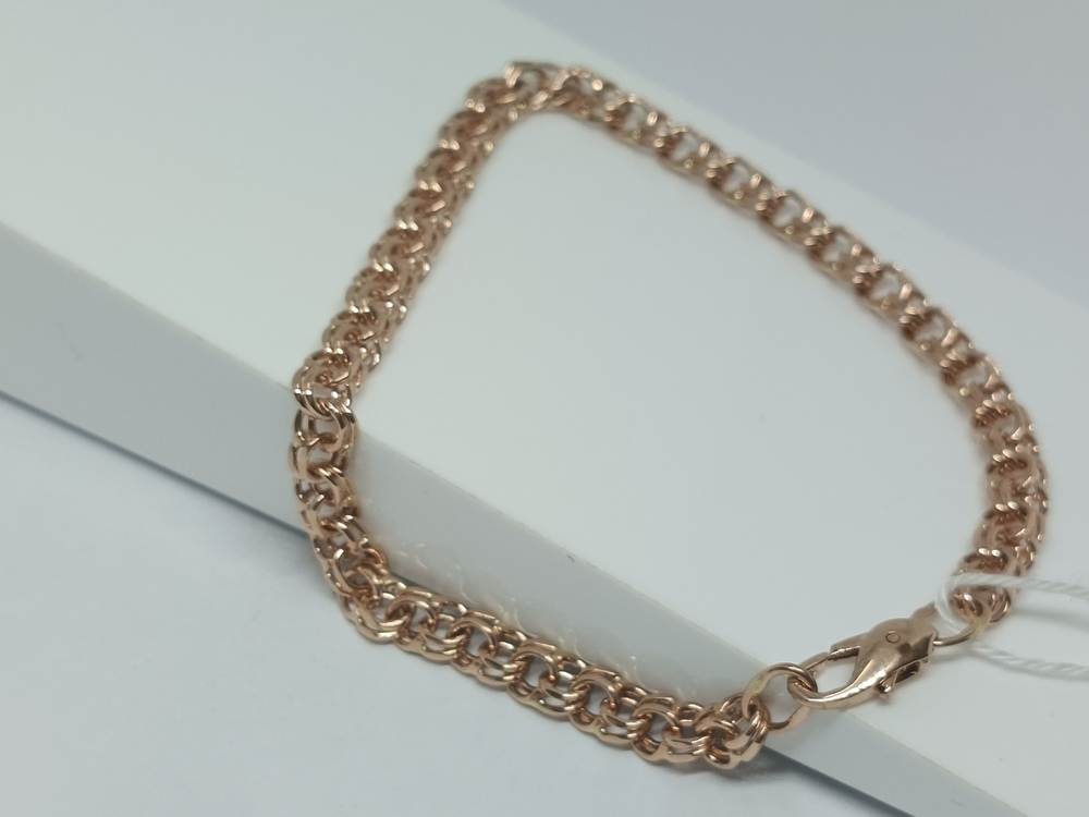 БЛБ585 БРАСЛЕТ ПОЛНОВЕСНЫЙ Бисмарк (Au 585)