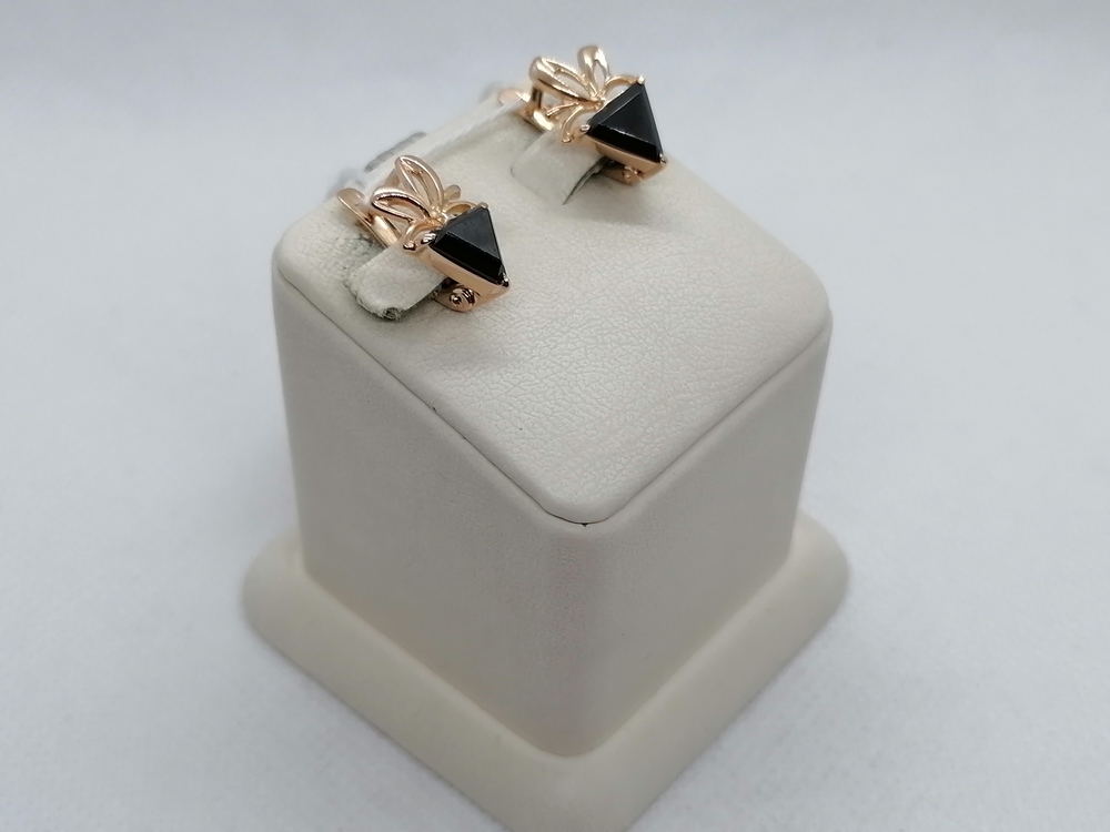 СЕРЬГИ С КАМНЕМ (Au 585)