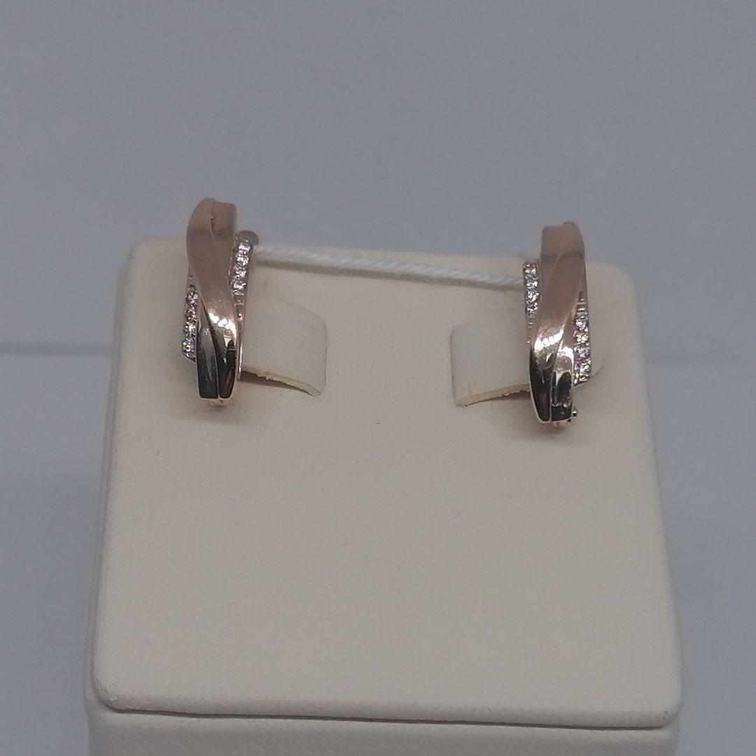 СКМИ585 СЕРЬГИ С КАМНЯМИ (Au 585)