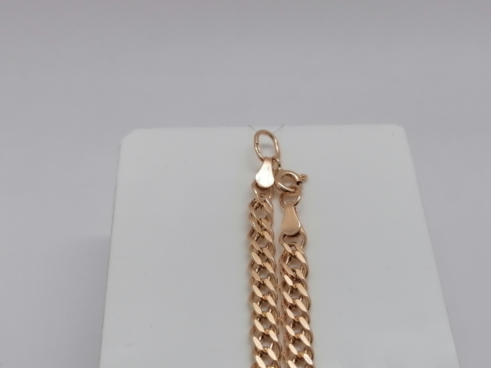 ЦЕПЬ ПУСТОТЕЛАЯ Ромб двойной (Au 585)