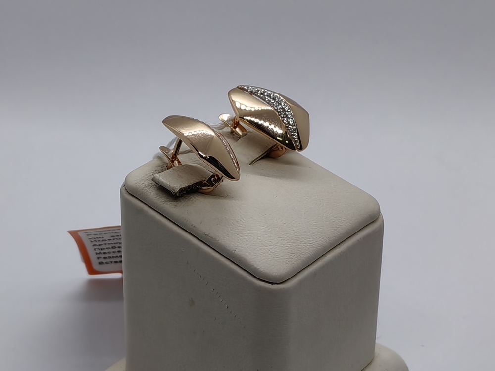 СКМИ585 СЕРЬГИ С КАМНЯМИ (Au 585)