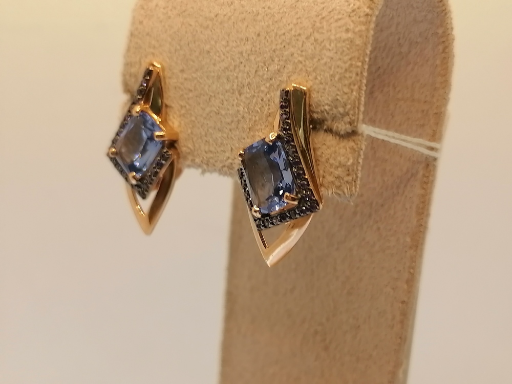 СЕРЬГИ С КАМНЯМИ (Au 585)